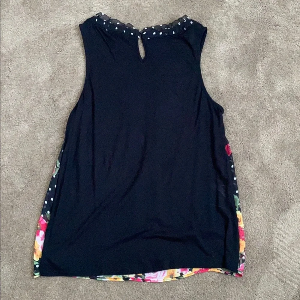 Elle Floral sleeveless ruffle neck top - Picture 10 of 11